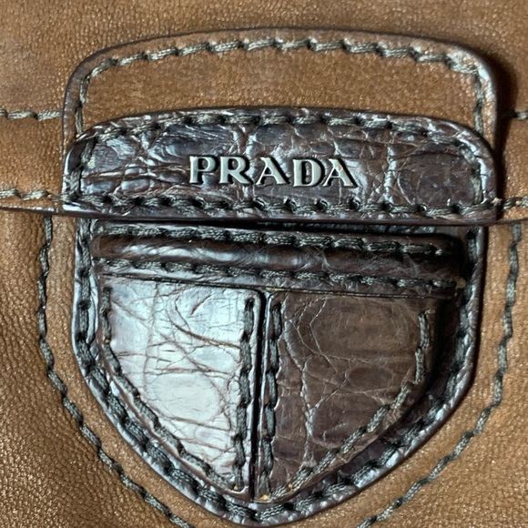 SOLD! PRADA couture VelvetySoft Leather Tote Purse - Picture 2 of 16